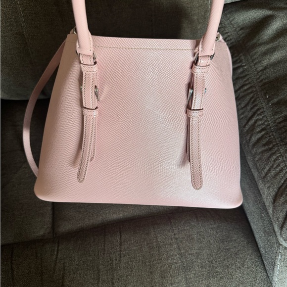 Gorgeous Authentic PRADA Saffiano Cuir Double Leather Tote Bag in Pink - Picture 11 of 12